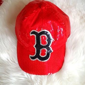 Boston Red Sox sequin hat